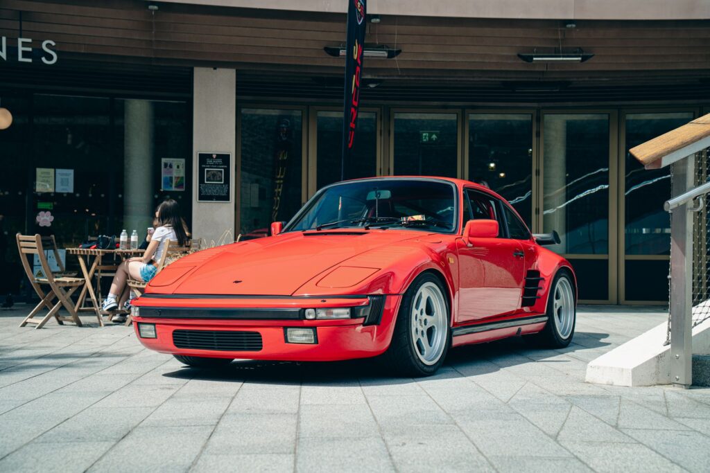 Classic Porsche 911 in red